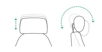 Upholstered Height and Angle Adjustable Headrest - HR